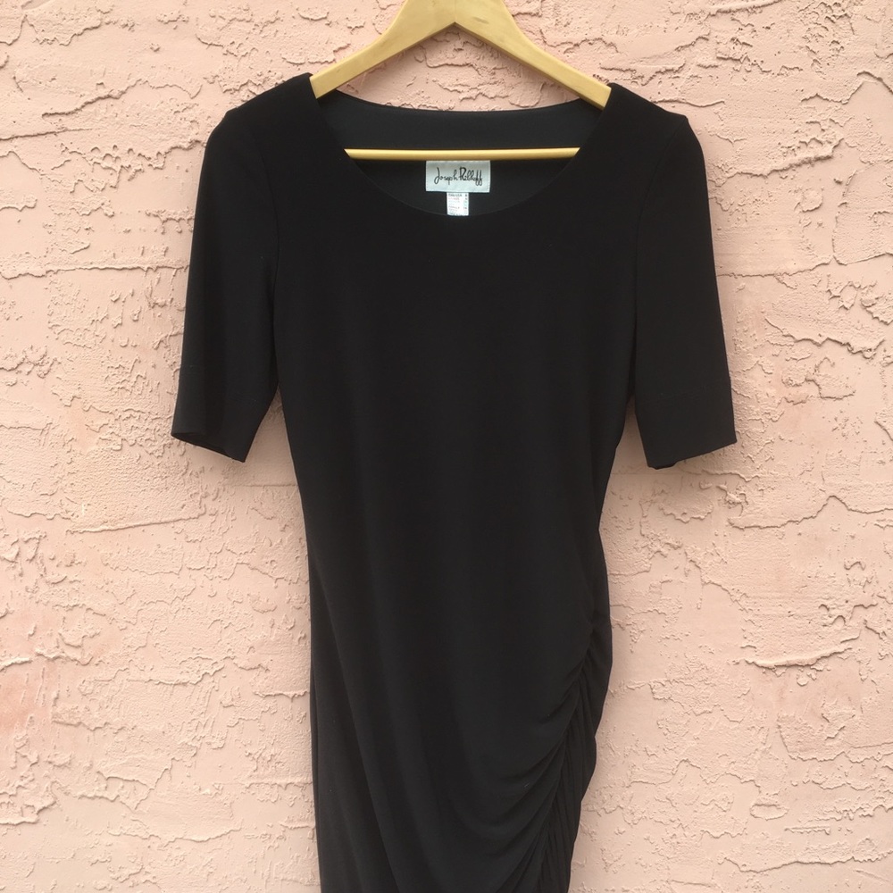 Joseph Ribkoff Long Black Dress Holiday Party Luxury Size 4